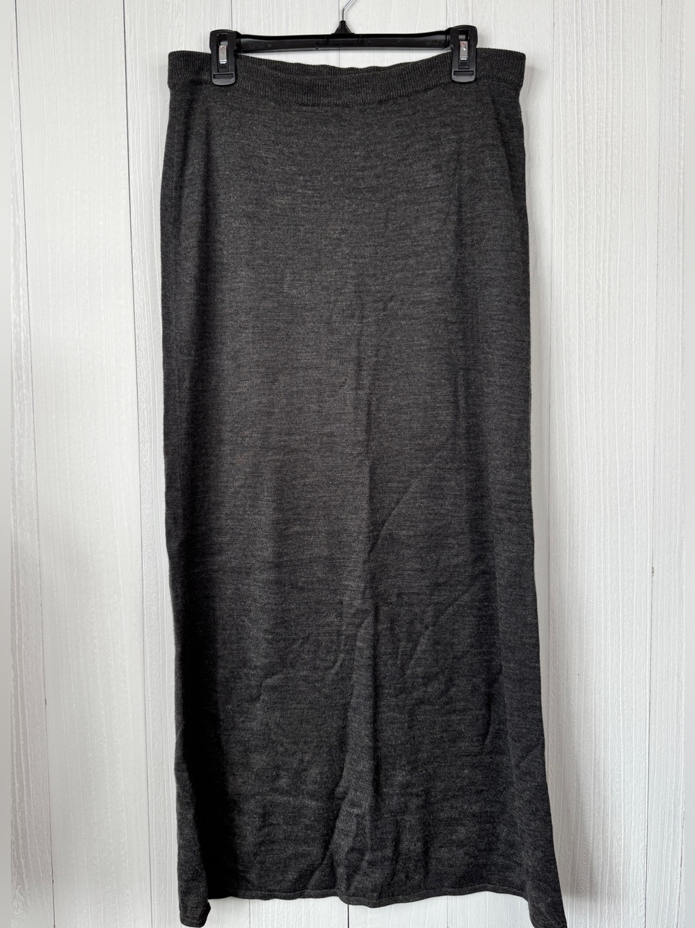 New York & Company Charcoal Gray Knit Maxi Skirt